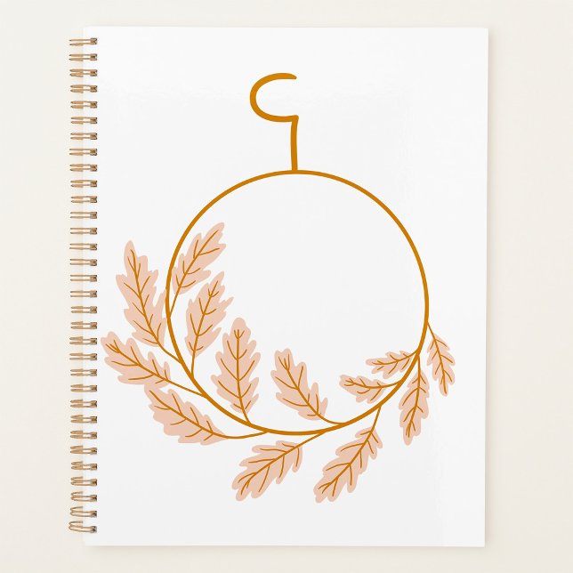 Minimalist Botanical Wreath Modern Neutral  Planner (Creator Uploaded)