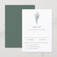 Minimalist Botanicals Sage Green Wedding