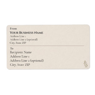 Minimalist Boutique Small Business Shipping