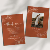 Minimalist Branch Leaf Custom Picture Wedding