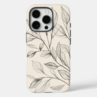 Minimalist | Branch Sketch | Natural Elegance iPhone 16 Pro Case