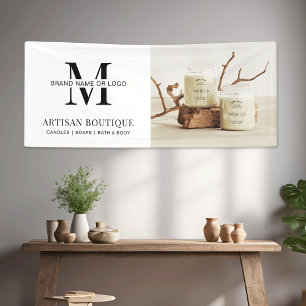Minimalist Branded Business Logo Promotional Photo Banner