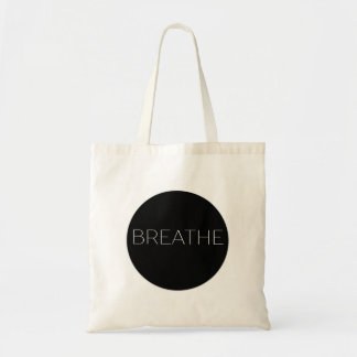 Minimalist Breathe Budget Tote Bag