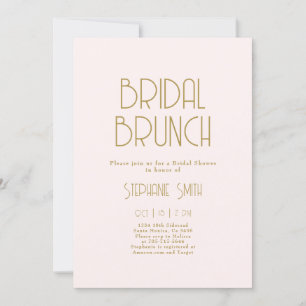 Minimalist Bridal Brunch Invitation