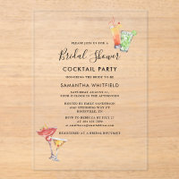 Minimalist Bridal Shower Cocktail Party