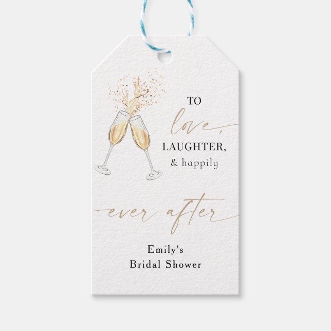 Minimalist Bridal Shower Gift Tag (Front)