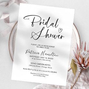 Minimalist Bridal Shower Invitation