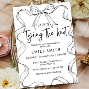 Minimalist Bridal Shower Invitation Template, She'
