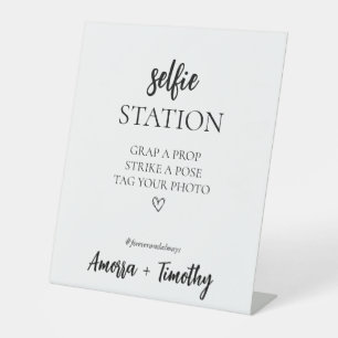 Minimalist Bridal Shower Selfie Station Sign