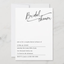 Minimalist Bridal shower Simple Bridal Shower