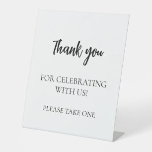 Minimalist Bridal Shower Thank You Sign