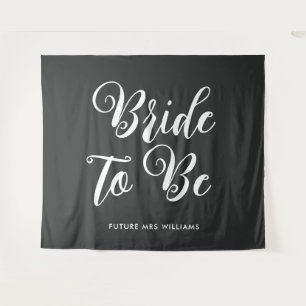 minimalist bride to be Bridal Shower Backdrop Tapestry