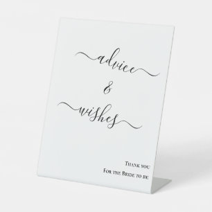 Minimalist Bride to Be table top sign