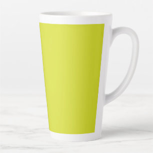 Minimalist Bright Yellow Latte Mug