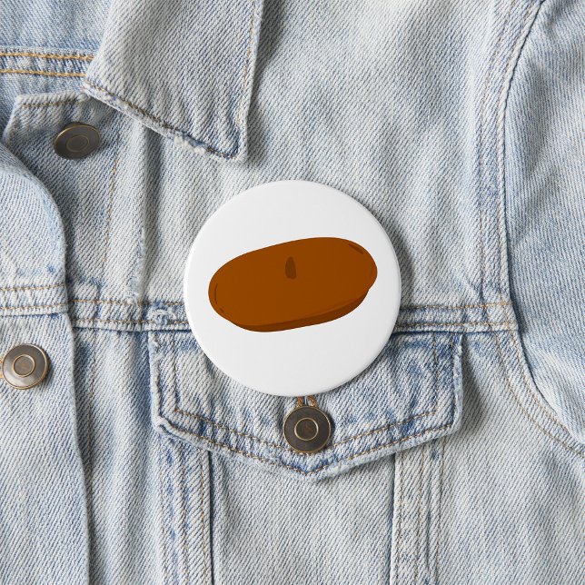 Minimalist Brown Beret French Hat  7.5 Cm Round Badge (Creator Uploaded)