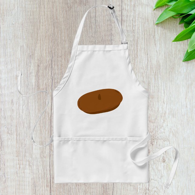 Minimalist Brown Beret French Hat  Standard Apron (Creator Uploaded)