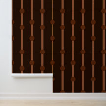 Minimalist Brown Geometric Dots and Stripes
