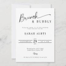 Minimalist Brunch & Bubbly Bridal Shower