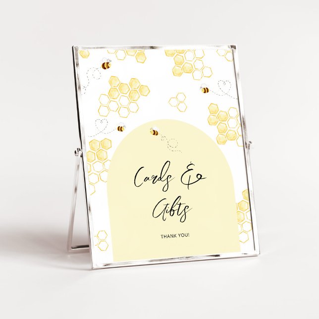 Minimalist bumble bee Cards and gifts birthday Poster (Creator Uploaded)