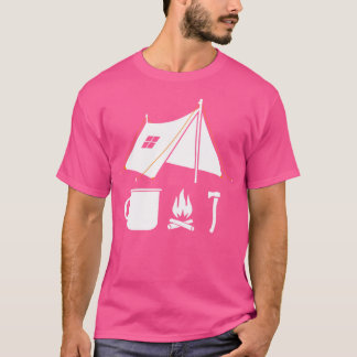 Minimalist Bushcraft Survival Camping Hiking Graph T-Shirt