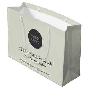 Minimalist Business Branded No Minimum Custom Large Gift Bag