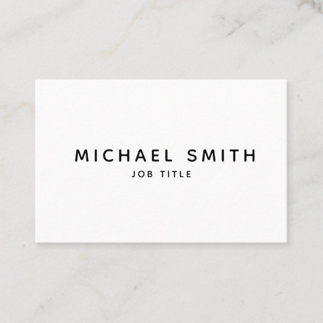 Minimalist Business Card (Front)