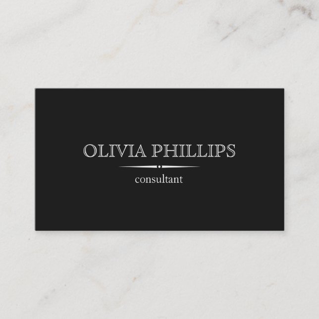 Minimalist business card (Front)