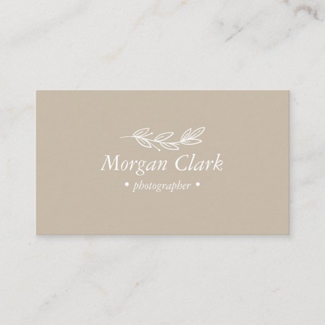 Minimalist Business Card (Front)