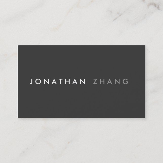 Minimalist Business Card (Front)
