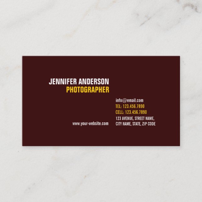 Minimalist Business Card (Front)