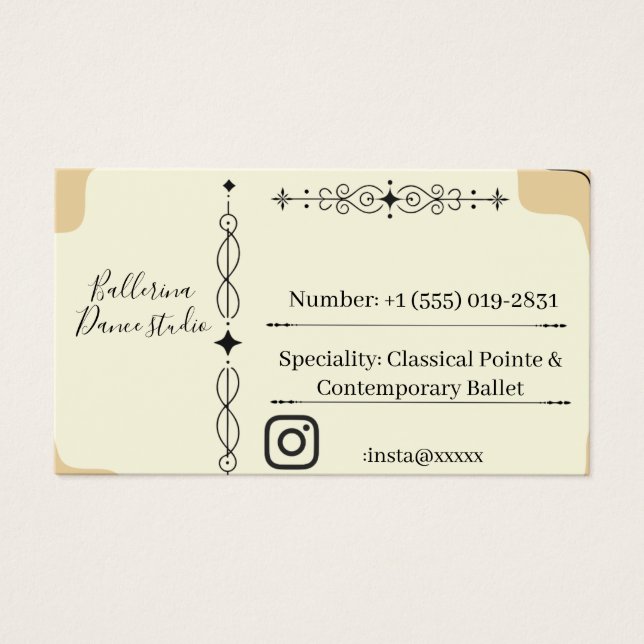 Minimalist Business card (Front)