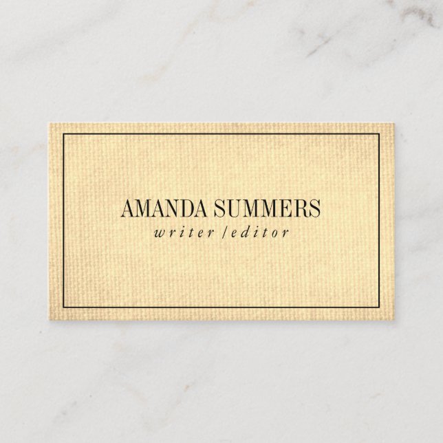 Minimalist Business Card (Front)