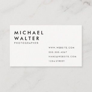 Minimalist Business Card