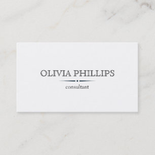 Minimalist business card