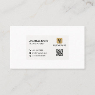 Minimalist Business Card Back