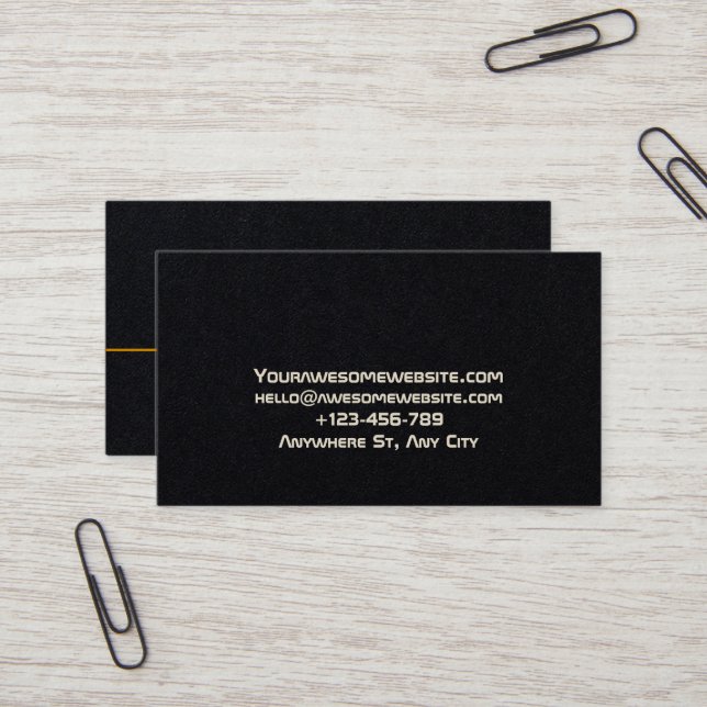 Minimalist business card template (Front/Back In Situ)