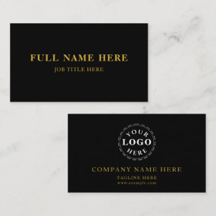 Minimalist Business Card with Name, Title & Logo