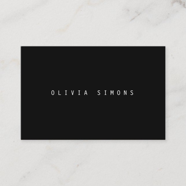 Minimalist Business Cards (Front)