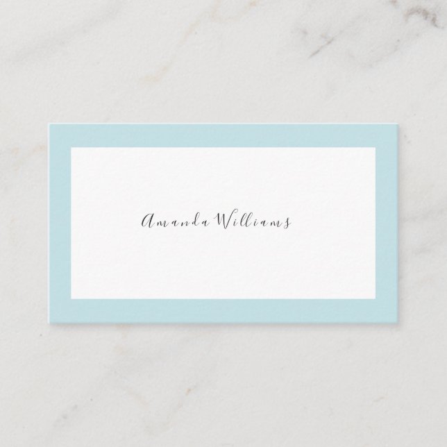 Minimalist Business Cards (Front)