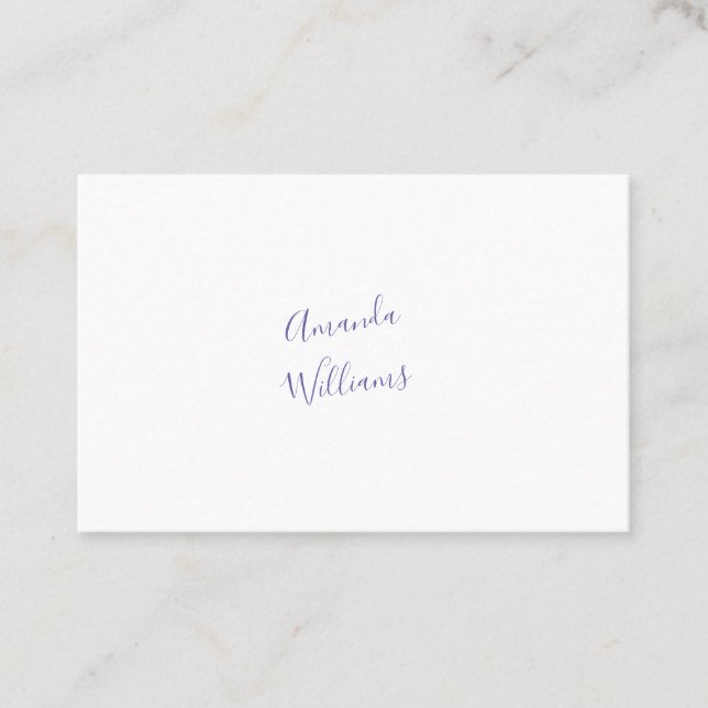 Minimalist Business Cards (Front)