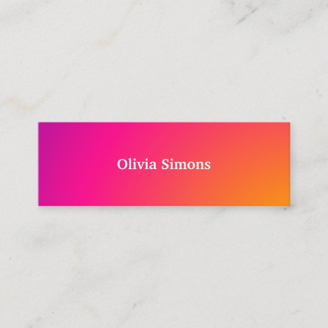 Minimalist Business Cards (Front)