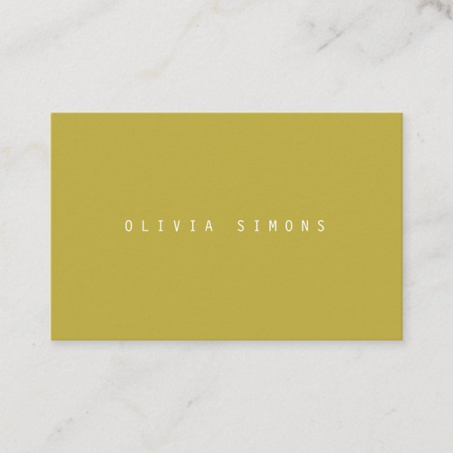 Minimalist Business Cards (Front)