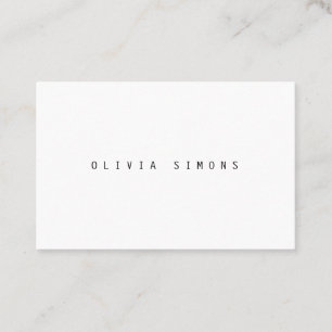 Minimalist Business Cards