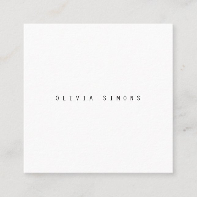 Minimalist Business Cards (Front)