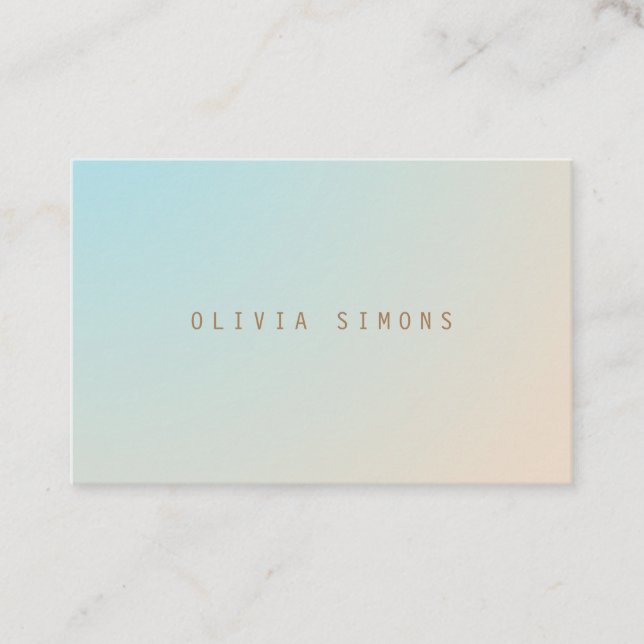 Minimalist Business Cards (Front)
