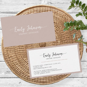 minimalist business cards, Boho Business Card