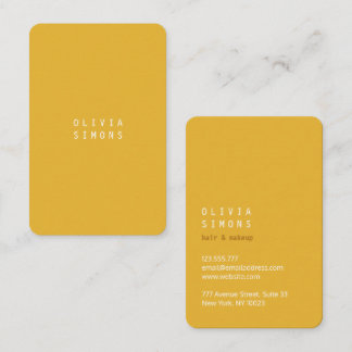 Minimalist Business Cards in trendy Color