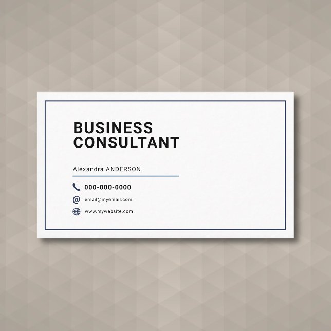 Minimalist Business Consultant Card (Minimalist Business Consultant Card)