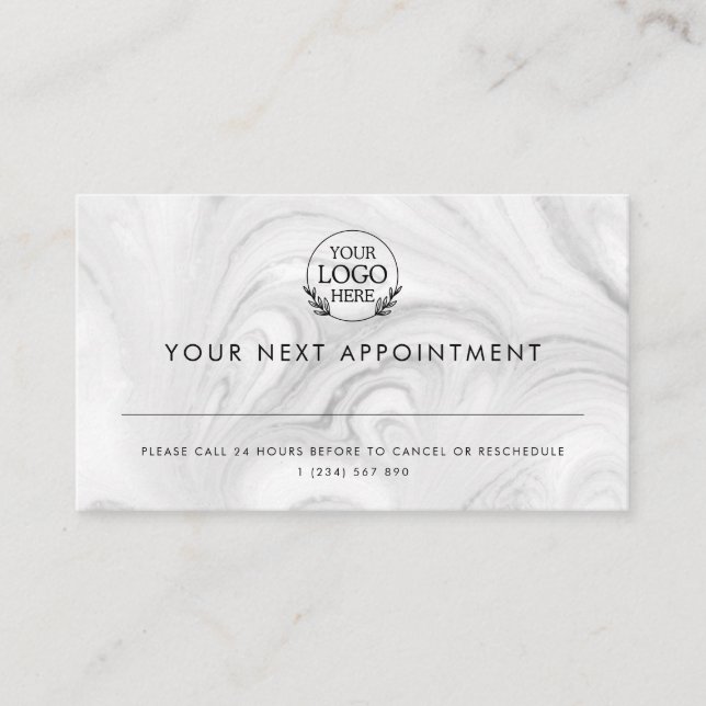 Minimalist Business Design with Custom Logo – Pro Appointment Card (Front)