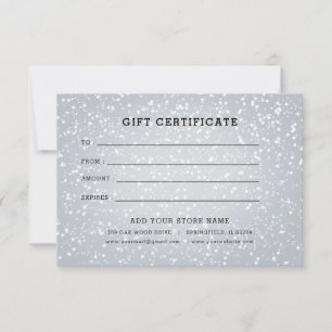 Minimalist Business Gift Certificate with Logo